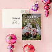 ミニマルモダンリストアーチフルフォトクリスマス シーズンカード