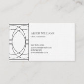 ミニマルモダンリストアーバンスクリプトプロフェッショナル 名刺 (裏面)