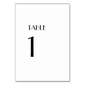 ミニマルモダンリストアールデコテーブル番号記号 テーブルナンバー (裏面)