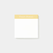 ミニマルモダンリストイエローモノグラムのフルネーム ポストイット (正面)