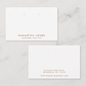 ミニマルモダンリストイヤリングジュエリー表示 名刺 (正面/裏面)