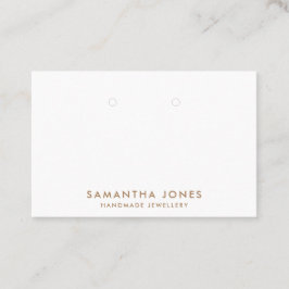 ミニマルモダンリストイヤリングジュエリー表示 名刺