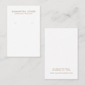 ミニマルモダンリストイヤリングジュエリー表示 名刺 (正面/裏面)