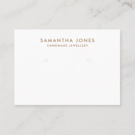ミニマルモダンリストイヤリングジュエリー表示 名刺