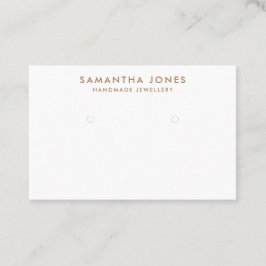 ミニマルモダンリストイヤリングジュエリー表示 名刺