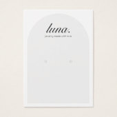 ミニマルモダンリストイヤリングディスプレイカード (正面)