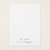 ミニマルモダンリストイヤリングディスプレイカード (裏面)