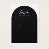 ミニマルモダンリストイヤリングディスプレイカード (正面)