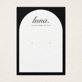 ミニマルモダンリストイヤリングディスプレイカード (正面)