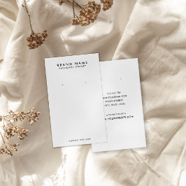 ミニマルモダンリストイヤリングディスプレイカード