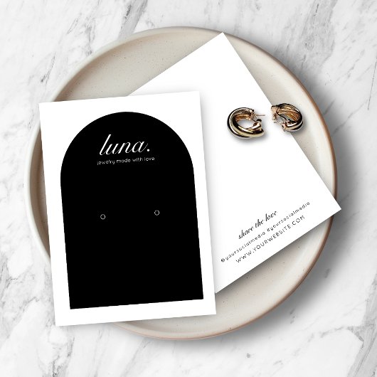 ミニマルモダンリストイヤリングディスプレイカード