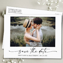 ミニマルモダンリストインクスクリプト写真の日付を保存 ポストカード