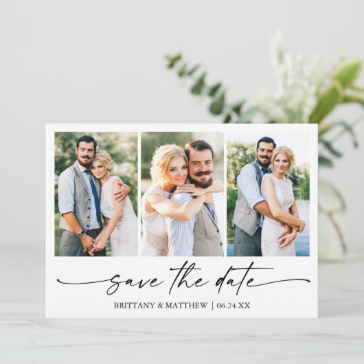 ミニマルモダンリストインクスクリプト3写真 セーブザデート (スタンド正面)