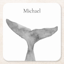 ミニマルモダンリストウォーターカラーホエールフルケ