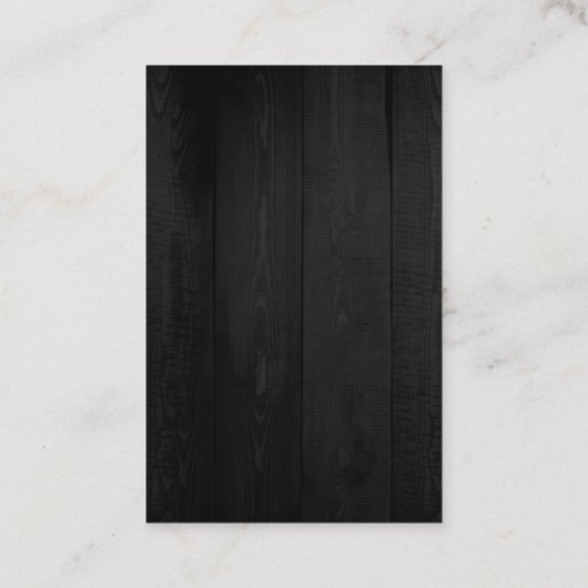 ミニマルモダンリストウッドデザインプレーンクリエイティブ 名刺 (裏面)