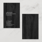 ミニマルモダンリストウッドデザインプレーンクリエイティブ 名刺 (正面/裏面)