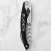 ミニマルモダンリストエアブロバケーションレンタルブラック ソムリエナイフ (裏面)