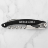 ミニマルモダンリストエアブロバケーションレンタルブラック ソムリエナイフ (裏面)