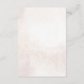 ミニマルモダンリストエレガントな結婚式詳細 エンクロージャーカード (裏面)