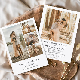 ミニマルモダンリストエレガントウェディングシンプル 招待状