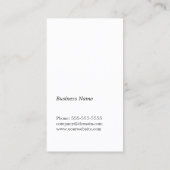 ミニマルモダンリストエレガントグレー・ホワイト・コンサルタント 名刺 (裏面)