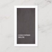 ミニマルモダンリストエレガントグレー・ホワイト・コンサルタント 名刺 (正面)