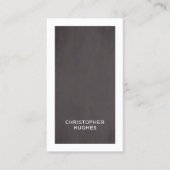 ミニマルモダンリストエレガントグレー・ホワイト・コンサルタント 名刺 (正面)
