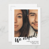 ミニマルモダンリストエロプカスタムト写真 案内ポストカード (正面/裏面)