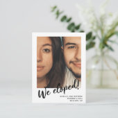 ミニマルモダンリストエロプカスタムト写真 案内ポストカード (スタンド正面)