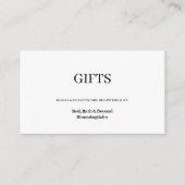 ミニマルモダンリストエンクロージャカード エンクロージャーカード (正面)