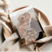 ミニマルモダンリストオーバーレイ結婚フォト 招待状