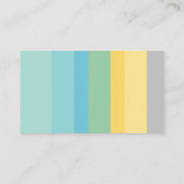 ミニマルモダンリストカラーカスタムブロック 名刺 (裏面)
