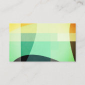 ミニマルモダンリストカラーカスタムブロック 名刺 (裏面)