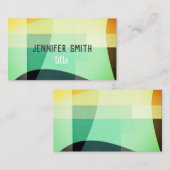 ミニマルモダンリストカラーカスタムブロック 名刺 (正面/裏面)