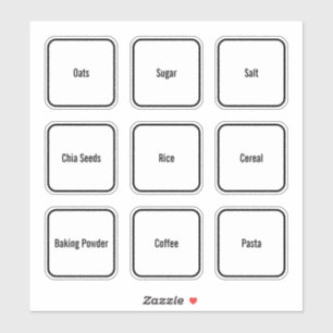 ミニマルモダンリストキッチンパントリーラベル シール
