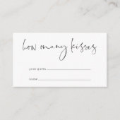 ミニマルモダンリストキャンディ推測ゲームカード エンクロージャーカード (正面)