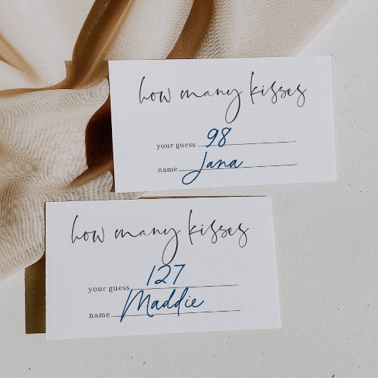 ミニマルモダンリストキャンディ推測ゲームカード エンクロージャーカード