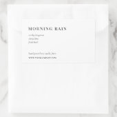 ミニマルモダンリストキャンドルまたは製品ラベル 長方形シール (バッグ)