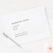 ミニマルモダンリストキャンドルまたは製品ラベル 長方形シール (封筒)