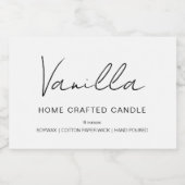 ミニマルモダンリストキャンドルラベルシール フードラベル (シングルラベル)