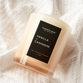 ミニマルモダンリストキャンドルラベル フードラベル