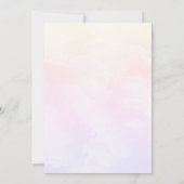 ミニマルモダンリストクラウドナインブライダルシャワー 招待状 (裏面)