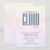 ミニマルモダンリストクラウドナインブライダルシャワー