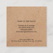 ミニマルモダンリストクラフトブラッククーポン 割引カード (裏面)