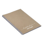 ミニマルモダンリストクラフトプランナー ノートブック (右側)