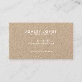 ミニマルモダンリストクラフト名刺 名刺