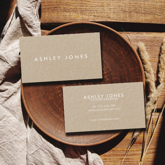 ミニマルモダンリストクラフト名刺 名刺