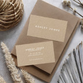 ミニマルモダンリストクラフト名刺 名刺