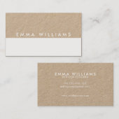 ミニマルモダンリストクラフト名刺 名刺 (正面/裏面)