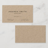 ミニマルモダンリストクラフト 名刺 (正面/裏面)